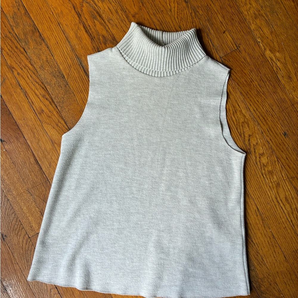 Zara Sleeveless Turtleneck Top
